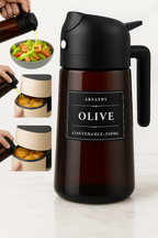 Distributeur & Pulvérisateur d’Huile 2-en-1.