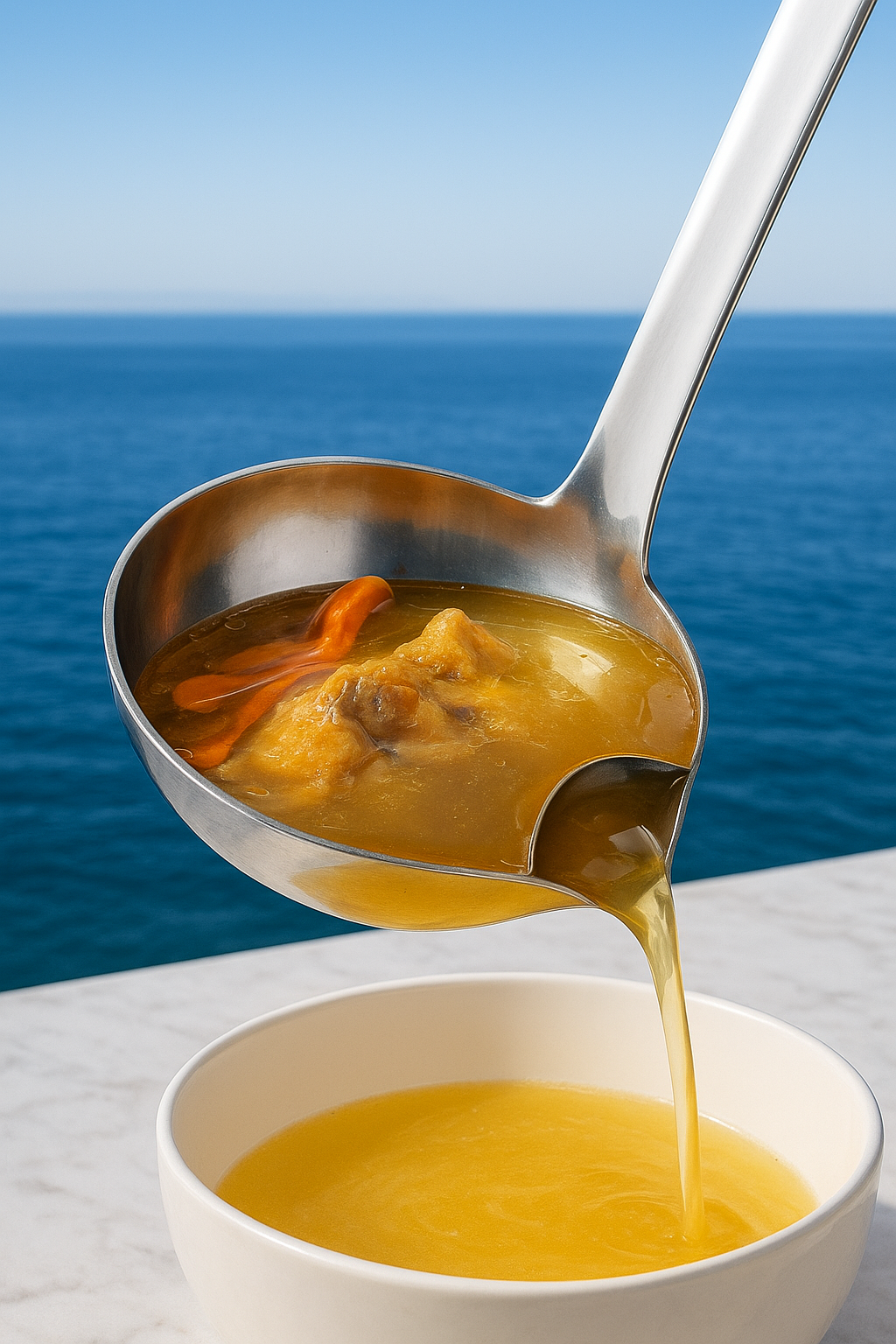 Louche Écumoire – Séparateur de Graisse & Filtrage Précis en Inox